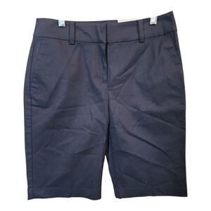 NWT Ann Taylor Blue Bermuda Shorts Tailored Knee-Length